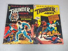 Tower Comics T.H.U.N.D.E.R. Agents #5 & 6 1966 VG/FN picture