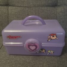 Vintage 2001 Powerpuff Girls Makeup Storage Box Caboodle, Used - VERY RARE HTF picture