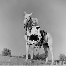 Old West RODEO COWGIRL  Pendleton 1950s  vintage 8 x 10  photo picture