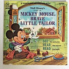 Vintage 1968 MICKEY MOUSE,BRAVE LITTLE TAILOR Disneyland Record and Book Rare  picture