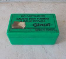 Vintage 100 cartridges plastic box GEVELOT Green antique old vtg weapon picture