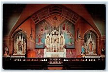 1974 Holy Cross Roman Catholic Church Interior Buffalo New York NY Postcard picture