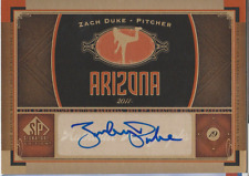 Zach Duke 2012 UD SP Signature Edition autograph auto card AZ5 picture