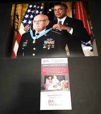 BENNIE ADKINS Medal of Honor SIGNED 8x10 Photo JSA COA MOH c picture