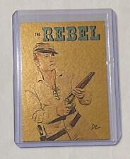 The Rebel Gold Plated Limited Edition Artist Signed Johnny Yuma Trading Card 1/1 picture