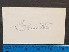 1950S-70S VINTAGE 3X5 CARD HAND SIGNED AUTO ELMER VALO W/COA JSA AVAILABLE picture
