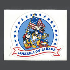 Vintage Disneyland Unused Souvenir Sticker 1976 Bicentennial America on Parade picture