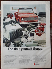 1969 International Vintage Print Ad Scout Hardtop DIY Build 4WD Offroad Power picture