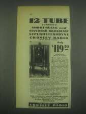 1932 Crosley Short-Wave Superheterodyne Radio Ad picture