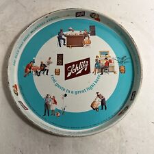 Vintage 1962 Schiltz Brewing Co Milwaukee Metal Beer Serving Tray picture