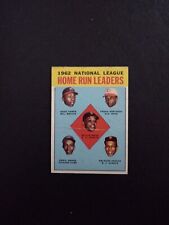 1963 Topps National League Home Run Leaders #3 Aaron Mays Robinson Banks Cepeda picture