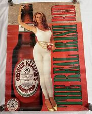 George Killian's Lager - The Real Irish Red Beer Poster 21x30” Pinup 1994 Garage picture