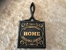 Vintage Heritage Metalcraft Trivet 125th Anniversary HOME INSURANCE CO 1853-1978 picture