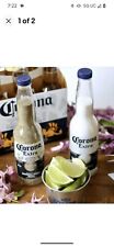 CORONA SALT AND PEPPER SHAKERS (1 pair of 7oz Coronita extra bottles and caps) picture
