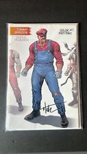 Final boss# 2 Mario Blue Outfit Variant Ltd 500 Signed By Tyler Kirkham COA picture