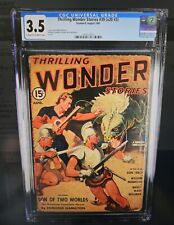 Thrilling Wonder Stories Pulp August 1941 CGC 3.5 Graded Pulp Magazine picture