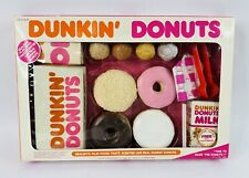 Vintage 1987 DUNKIN DONUTS Realistic Play Food Gift Set NEW picture