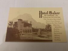 c.1930's Hotel Baker St. Charles Illinois Postcard picture