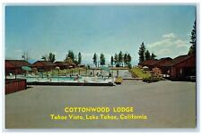 c1960 Cottonwood Lodge Tahoe Vista Exterior View Lake Tahoe California Postcard picture