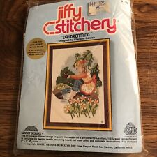 NEW NOS NIP Vintage Jiffy Stitchery Kit Daydreaming 1978  #715 Charlene Gerrish picture