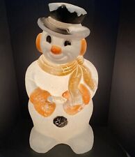 Vintage 1999 Grand Venture Frosty The Snowman 31 “Lighted Blow Mold Decoration picture