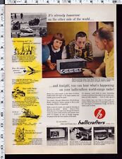 1962 Vintage Print Ad Hallicrafters Radios Electronics Chicago Illinois picture