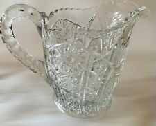 Antique EAPG Clear Glass Small Pitcher, Creamer Early 1900s MINT CONDITION picture