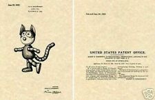 Vintage 1925 FELIX THE CAT PATENT Art Print READY TO FRAME Schoenhut picture