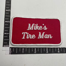Vtg MIKE’S TIRE MAN Patch (Car Auto Related) O18F picture
