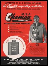 1946 Mine Safety Appliance Chemox Mask Apparatus 