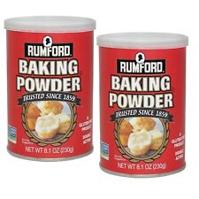 Rumford BAKING POWDER Double Acting Aluminum-Free 8.1 oz. (2 Pack) AUG 2025 picture