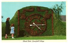 Floral Clock Greenfield Village Dearborn Michigan Vintage Postcard  picture