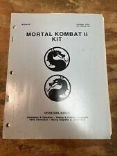 Vintage Midway Mortal Kombat II manual picture