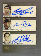 PINK / PETERSON / AJAUJO 2004-05 Upper Deck Trilogy NBA TriMarks 1 Triple Autogr picture