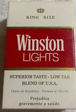 Vintage Winston Lights Filter Cigarette Cigarettes Cigarette Paper Box Empty picture