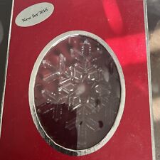 Waterford SNOW Crystal 2010 Christmas Ornament 140019 picture