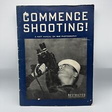 Extremely Rare WWII Training Manual Commence Shooting Navy Photography Life Mag. picture
