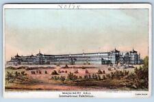 1876 INTERNATIONAL EXHIBITION MACHINERY HALL*STOCK VICTORIAN TRADE CARD picture