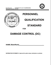 296 Page Navy PERSONNEL QUALIFICATION STANDARD For DAMAGE CONTROL Manual on CD picture
