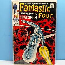 FANTASTIC FOUR #72 (1968) FN white pages,  Classic Silver Surfer by Kirby OW/W picture