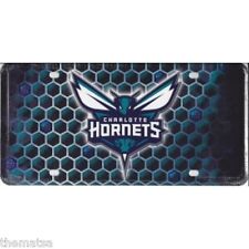 CHARLOTTE HORNETS TEAM LOGO NBA BASKETBALL METAL LICENSE PLATE MADE IN USA picture