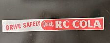 RARE DRIVE SAFELY DRINK RC ROYAL CROWN COLA CARDBOARD BAR SIGN picture