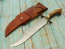 XL VINTAGE HANDMADE BRITISH FOX HEAD STAG BOAR HUNTER HUNTING BOWIE KNIFE KNIVES picture
