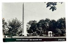 SOLDIERS MONUMENT FORT RECOVERY OHIO Vintage Real Photo Postcard. RPPC picture