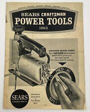 1963 Sears Craftsman Power Tools Catalog Vintage 59 Pages Tool Parts Accessories picture