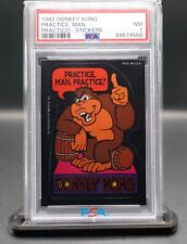 Vintage 1982 Topps Donkey Kong - Video Game Card - Practice Man Practice PSA 7 picture
