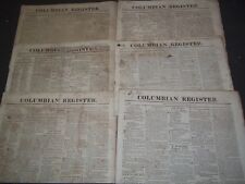 1816-1817 COLUMBIAN REGISTER NEWSPAPER LOT OF 6 - MADISON & CLAY - CT - NP 1454 picture