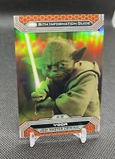 2015 Topps Chrome Star Wars Yoda Gold Refractor /50 🎆 picture