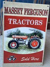 Vintage Style Massey Ferguson Farm Tractors Steel Metal Top Quality Sign picture