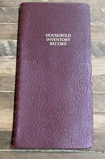 NEW 1978 AT-A-GLANCE Household Inventory Record NOS Insurance Household Picture picture